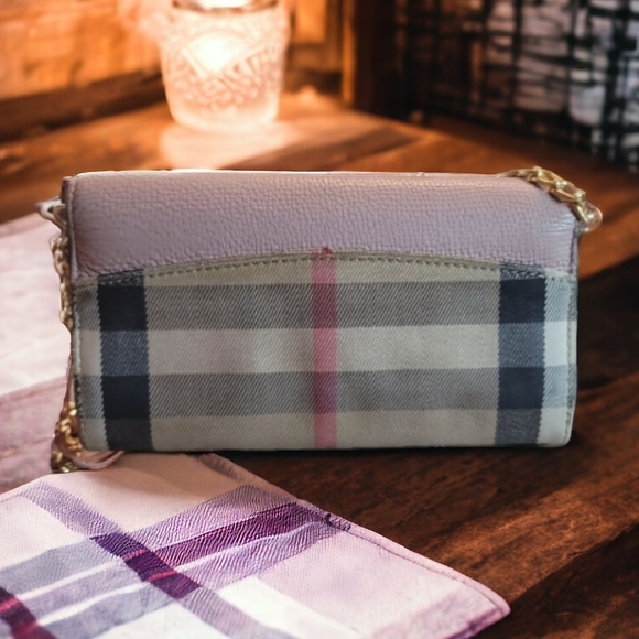 BURBERRY Exploded Check Pattern Leather Continental Wallet in EUC with COA - Picture 2 of 15